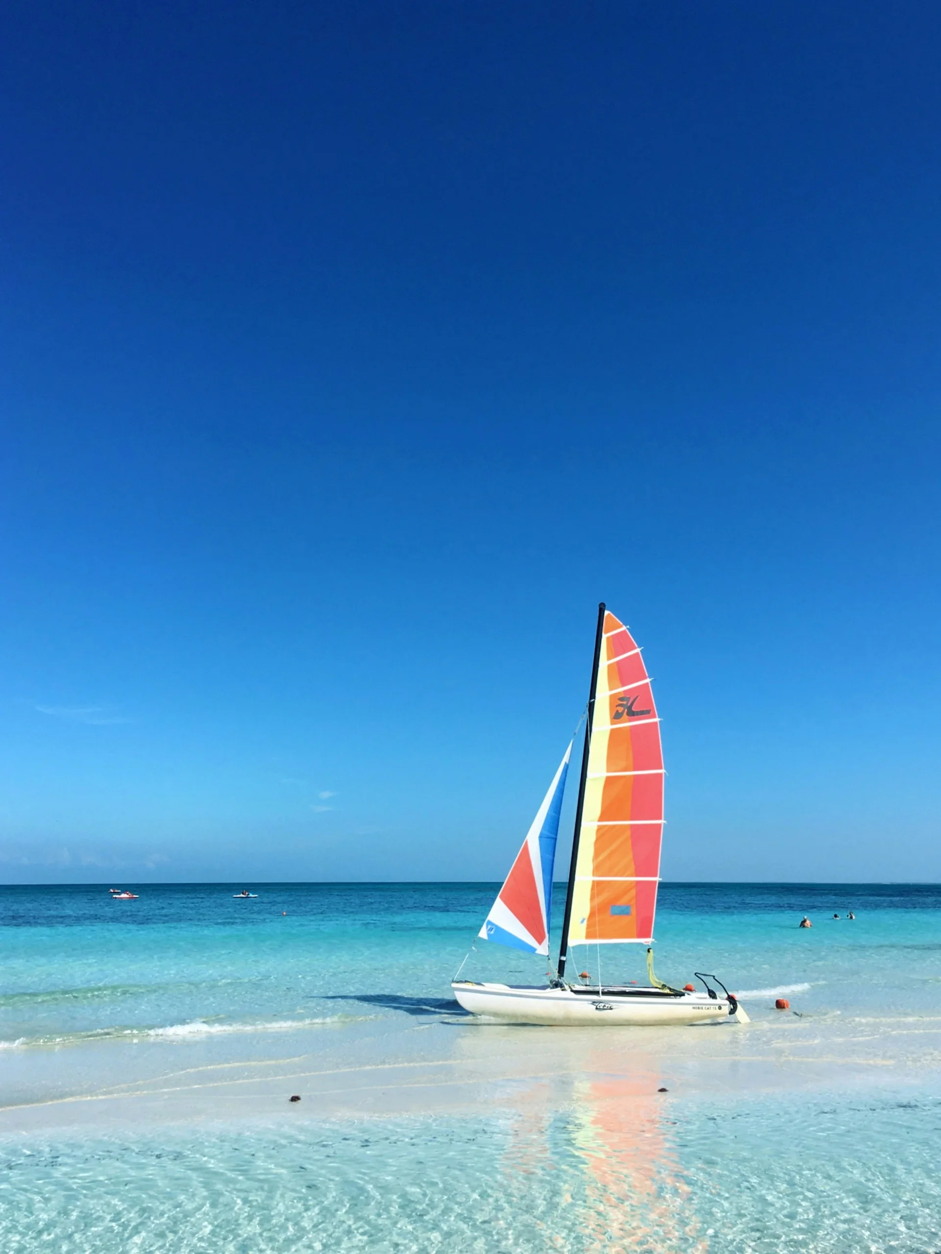 Varadero, Küba kıyısında beyaz kumsal