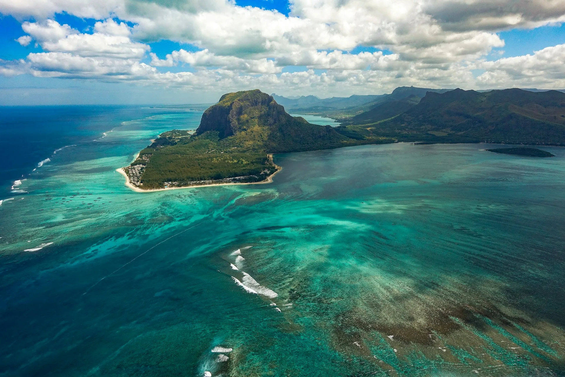 Mauritius adasının doğal manzarası Mauritius adasının doğal manzarası